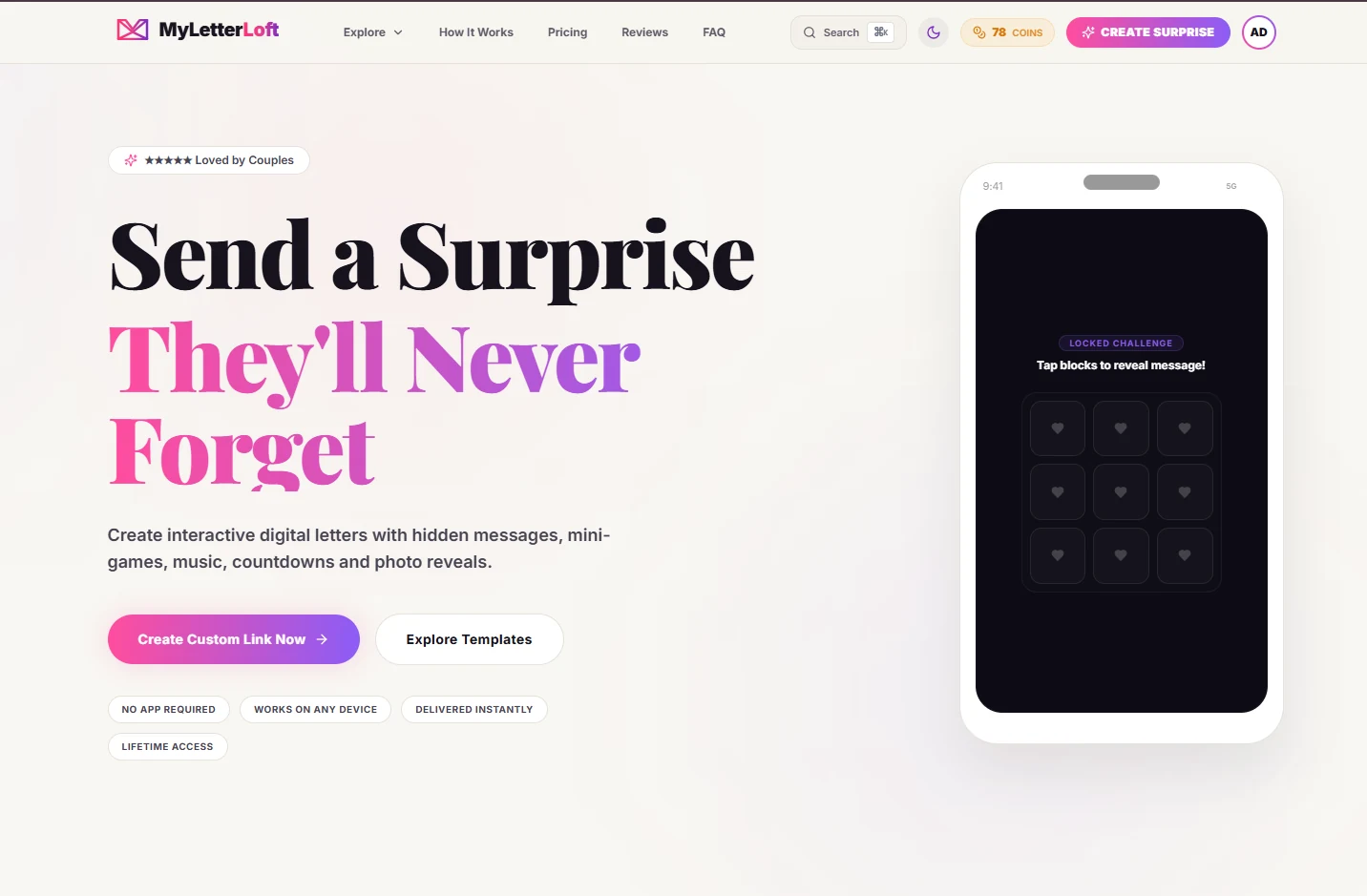 My Letter Loft Digital Keepsake Experience